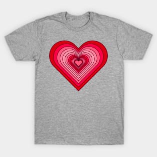 Falling in Love Valentine's Day Heart Pattern T-Shirt